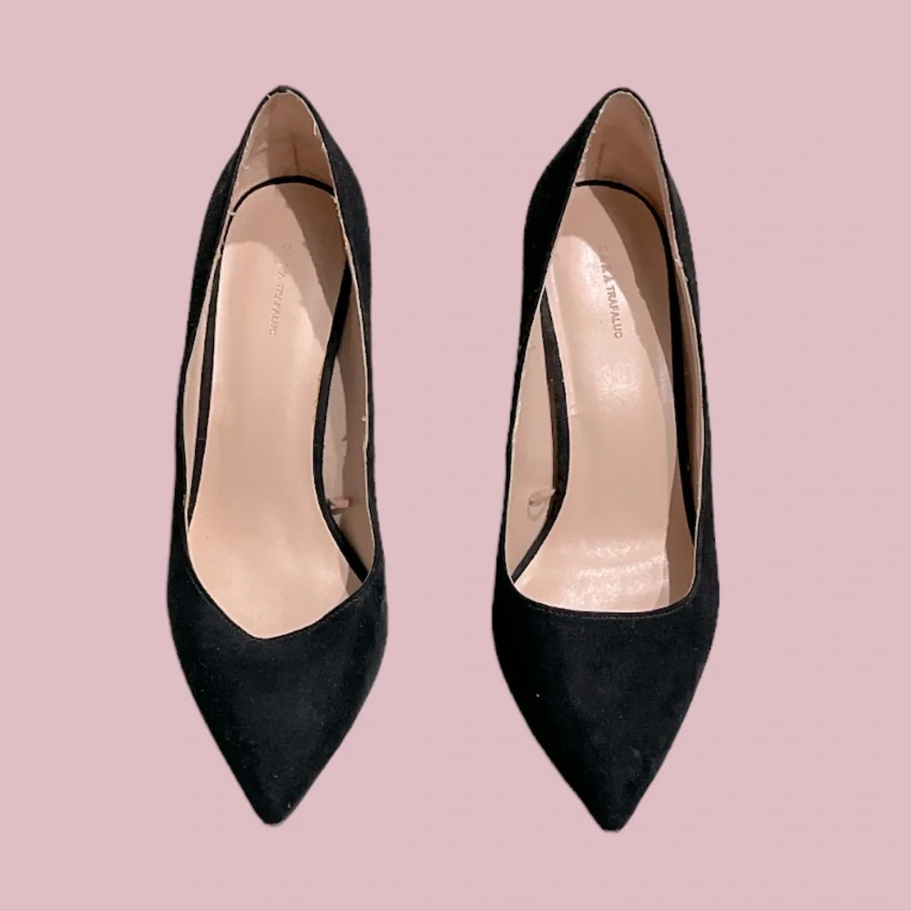 Zara Trafaluc Suede Pumps - Picture 2 of 5